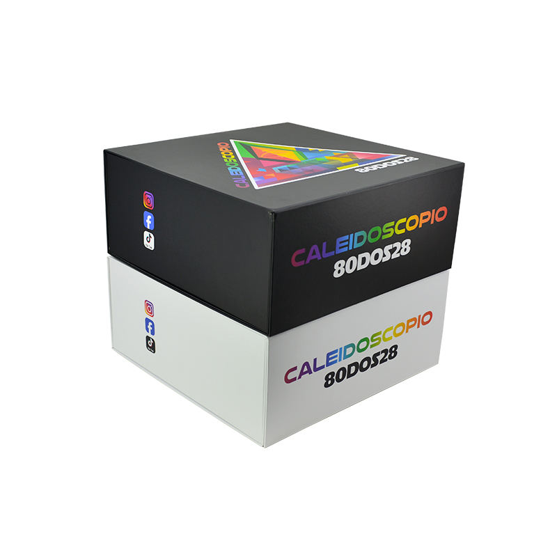 Caja de regalo magnética de lujo negro