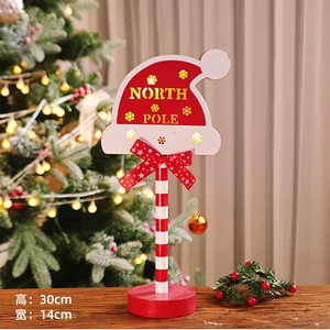 Lumière <span class=keywords><strong>de</strong></span> Noël LED en forme <span class=keywords><strong>de</strong></span> chapeau, veilleuse d'ambiance festive, ornement <span class=keywords><strong>de</strong></span> signalisation routière <span class=keywords><strong>de</strong></span> Noël, lumière décorative STOP - Product Image 3