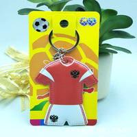 Porte-clés Maillot de Foot Transfrontalier pour Équipe Argentine France Pendentif Emirates FLY BETTER Texte Cadeau Créatif