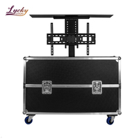 Étuis de vol TV 40 "à 85" personnalisés Étuis pour écran LCD-LED-Plasma Boîtier ATA pour écrans de moniteur TV à écran plat unique avec roues