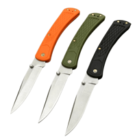 Couteau de poche pliant BK 110 avec manche en fibre de verre pour extérieur, camping, survie, outil EDC, chasse, pour étiquetage OEM DIY