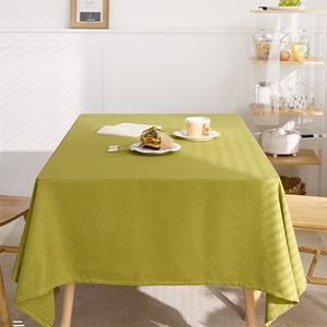 High Quality Customized Color Square Faux <b>Linen</b> <b>Tablecloth</b> Floral Modern Waterproof Resistant for Restaurant Home Party Outdoor - Product Image 6