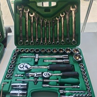 Ensemble d'outils de réparation automobile 61 pièces, boîte à outils avec outils, ensemble d'outils de mécanicien, jeu de clés à douilles, ensemble d'outils multifonctions pour la maison