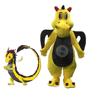 Costumi da Mascotte Dinosauro Giallo / Costume Personaggio dei <span class=keywords><strong>Cartoni</strong></span> <span class=keywords><strong>Animati</strong></span> - Product Image 1