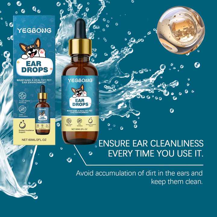 Picture of JE808 Gentle Dog Ear Cleaning Drops-Soothing & Nourishing Formula for ...