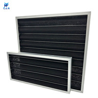 Filtres à air en panneaux de charbon actif et coton 595x495x46mm avec cadre en acier inoxydable pour le contrôle des COV dans l'emballage alimentaire, personnalisables
