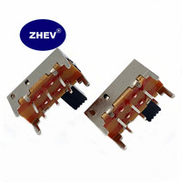 2P2T SK-22H02 G5 DIP 6 broches interrupteur à glissière avec personnaliser les hauteurs de bouton