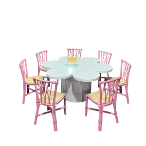 Silla Infantil de Mimbre Hecha a Mano, Asiento de Mimbre Natural para Niños Pequeños, Juego de Muebles Infantiles Ecológicos - Product Image 2