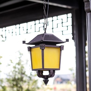 Nouvelle lampe murale suspendue vintage en aluminium de style chinois, étanche, ultra-lumineuse, blanc chaud, pour entrée de villa, balcon, portail - Product Image 5