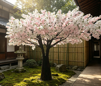 Arbre de cerisier artificiel de grande taille personnalisable, arbre de cerisier Sakura OEM pour la décoration intérieure et extérieure, mariage, restaurant