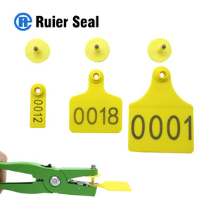 REET013 Farm Equipment Cows Pigs Sheep Yellow <strong>Ear</strong> <strong>Tag</strong> 001-100 Numbers <strong>Cattle</strong> Goat Animal <strong>Ear</strong> <strong>Tag</strong> - Product Image 5