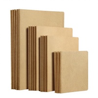 Carnet de composition personnalisé à couverture rigide en papier kraft A4/B5/A5/A6, ligné, 36 pages, journal, cahier d'écolier, cahier de mots pour enfants