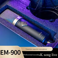 Nouveau microphone à condensateur professionnel EXD EM 900 pour studio, diffusion en direct, podcast, enregistrement vocal, certifié CE