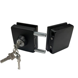 वाणिज्यिक आधुनिक स्टेनलेस स्टील वर्ग टेम्पर्ड ग्लास दरवाजा लॉक और स्क्रू स्थापना के साथ - Product Image 5