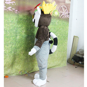 Costume da Mascotte del Re Julien, Personaggio dei Cartoni Animati, Prodotto su Misura dalla Fabbrica di Guangzhou, Costume Animale Lemur Lemuroid Lemuridae - Product Image 2