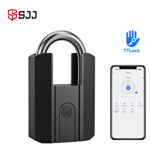 Lucchetto Intelligente SJJ TTLock con App e Impronta Digitale, Lucchetto Elettronico Senza Chiave per Cancelli, Armadietti, Magazzini e <span class=keywords><strong>Sicurezza</strong></span> Esterna - Product Image 1