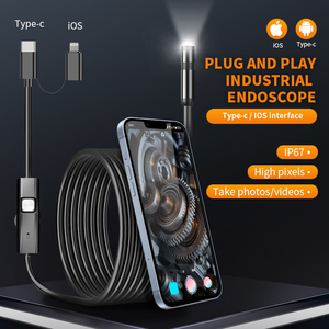 Kamera Inspeksi Boreskop Diameter 8mm dengan Layar IPS 4.3 inci dan Zoom 2X IP67 - Product Image 1