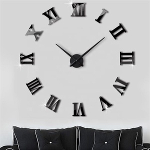 Vendita calda a buon mercato 3D fai <span class=keywords><strong>da</strong></span> te EVA adesivo acrilico specchio senza cornice grandi <span class=keywords><strong>orologi</strong></span> <span class=keywords><strong>da</strong></span> <span class=keywords><strong>parete</strong></span> moderni decorazioni per la casa - Product Image 4