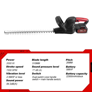 <span class=keywords><strong>Taille</strong></span>-<span class=keywords><strong>haie</strong></span> électrique sans fil à double lame avec moteur sans balais de 1500 W, scie à élaguer électrique pour la maison, rechargeable, bricolage - Product Image 3