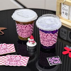 Fundas de Papel para Vasos de Café Personalizadas, Portavasos para Vasos de Papel, Fundas de Cartón Blanco con Logotipo Personalizado Impreso - Product Image 2