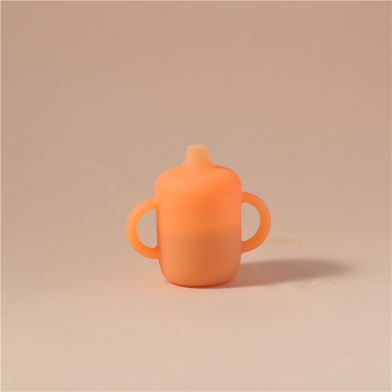 Orange sippy cup