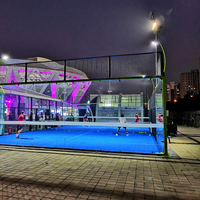 Fournisseur professionnel de terrains de padel de haute qualité, couleur personnalisée, durable, extérieur, intérieur, panoramique