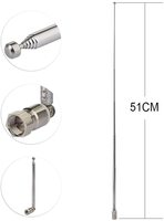 Kit d'antenne télescopique superchauve FM 75 Unbal, dispositif de remplacement pour Radio DAB, pour télévision AM, FM, récepteur stéréo, neo