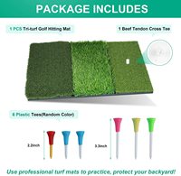Tapis de golf 3 en 1 pliable extérieur, intérieur, entraînement de conduite, entraînement de frappe
