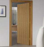 Portes coupe-feu en bois massif pour hôtel et appartement, design moderne fini, homologuées pour les intérieurs résidentiels, résistantes au feu pour salle de bain et école