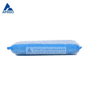 Brosse de nettoyage en éponge Amigo avec boucle de suspension pour la vaisselle de cuisine, rouge, jaune, bleu, vert - Product Image 3