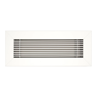 Grille d'aération en aluminium ignifuge pour système CVC, idéale pour la ventilation des hôpitaux, écoles et bâtiments publics