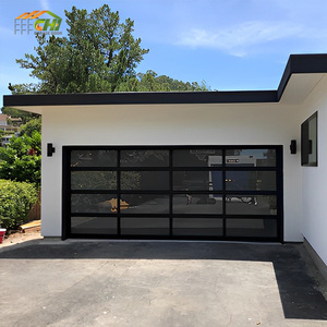 Puerta de Garaje de Panel Transparente Automática con Espejo, 16x7 8x7, Puerta de Garaje de Aluminio con Vista Completa y Vidrio Aislante - Product Image 3