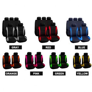 Accesorios Universales para Interiores de Automóviles, Juego Completo de Fundas para Asientos de Automóvil, Fundas Antideslizantes de Cuero y Poliéster para SUV, de un Solo Color y Alta Calidad - Product Image 2