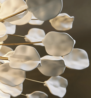 Lampe de plafond décorative en fer et céramique, style américain, motif fleur de lune, nouvelle collection, très vendue, pour chambre, salle de bain, salon, villa