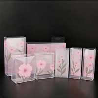 Boîte d'emballage en PET transparente à impression personnalisée, boîte en plastique pliable, emballage transparent en PVC