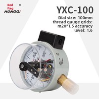 Vacuum Electrical Contact Pressure Gauge Controller Water Gas 30 VA 16 MPa Hongqi Magnetic-assisted YXC-100 Made China Dedicated