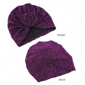 Gorro Turbante Unisex con Nudo Trenzado al por Mayor en Stock - Diseño Liso Brillante 100% Poliéster Ajustable para Viajes, Playa y Uso Diario - Product Image 5