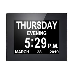 Digital día reloj calendario inteligente Extra grande no abreviado día y mes para las <span class=keywords><strong>personas</strong></span> <span class=keywords><strong>de</strong></span> edad avanzada, - Product Image 1
