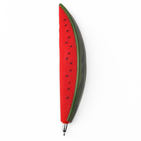 Stylos à bille adorables en forme de fruits et légumes de dessin animé artificiels avec autocollant aimanté pour réfrigérateur