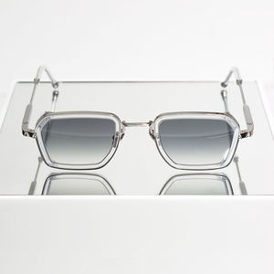 LMA 3405 Hot Selling Retro Brand Silver Frame Gradient Lens Custom Logo Shades High Quality Women Acetate <b>Sunglasses</b> Men 2025 - Product Image 2