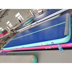 Colchoneta Inflable de Gimnasia, <span class=keywords><strong>Mini</strong></span> Pista de Aire Verde de 5x2x0.2m, Lista para Enviar - Product Image 4