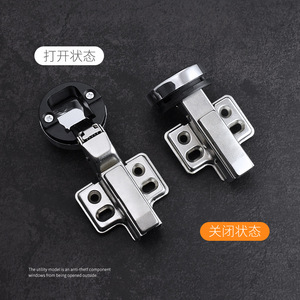 Glass Door <b>Soft</b> <b>Close</b> <b>Hinge</b> 35mm Aperture Iron Arm Plastic Cover Damping For <b>Cabinet</b> Display Wine <b>Cabinet</b> Doors - Product Image 4
