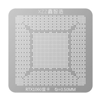 XZZ BGA Reballing Stencil untuk Kartu Grafis RTX 1050/1060/2060/3060/4070/4090 Template Timah Kit Solder Perlengkapan Pengelasan