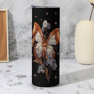 Vaso de Acero Inoxidable de 20 oz con Aislamiento al Vacío, Diseño de Mariposa con Impresión Personalizada - Product Image 4