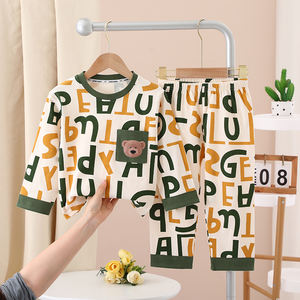 Set di pigiama per bambini in cotone abbigliamento Casual per la famiglia per le ragazze - Product Image 5