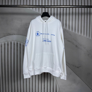 Sudadera con Capucha de Manga Larga Holgada 100% Algodón, Versión de Alta Gama, Marca de Moda Parí<span class=keywords><strong>s</strong></span> B, Nueva Colección Otoño 2025, con Estampado del Programa Mundial de Alimentación - Product Image 4