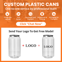 Boîtes en plastique PET de qualité alimentaire 330/500/650 ml avec couvercle à anneau de traction pour jus, crème, soda transparent, boîtes et couvercles en plastique pour scellage