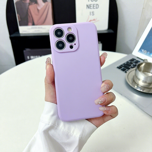Funda de TPU para <span class=keywords><strong>iPhone</strong></span> 16 Pro/15 Pro, Antigolpes, Delgada, Mate, Color Sólido, Borde Cuadrado, Recortes Precisos - Product Image 4