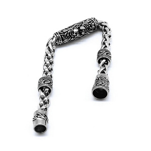 Yunnique-pulsera con cierre magnético de estilo japonés y coreano, cadena de plata tibetana, diseño de calavera, joyería de moda para hombres y mujeres - Product Image 3