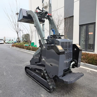 Mini-chargeuse compacte sur chenilles avec hydraulique à haut débit pour les travaux de démolition, forestiers et sur terrains accidentés